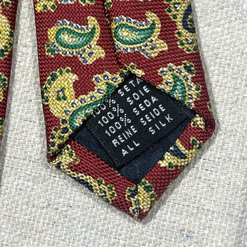 MARIANO RUBINACCI 100% SILK PAISLEY MADE IN ITALY LUXURY‎ TIE